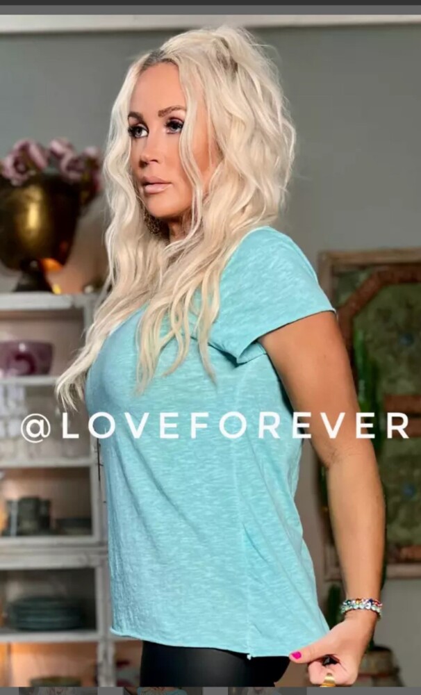 Love Forever Boom T-shirt Aqua