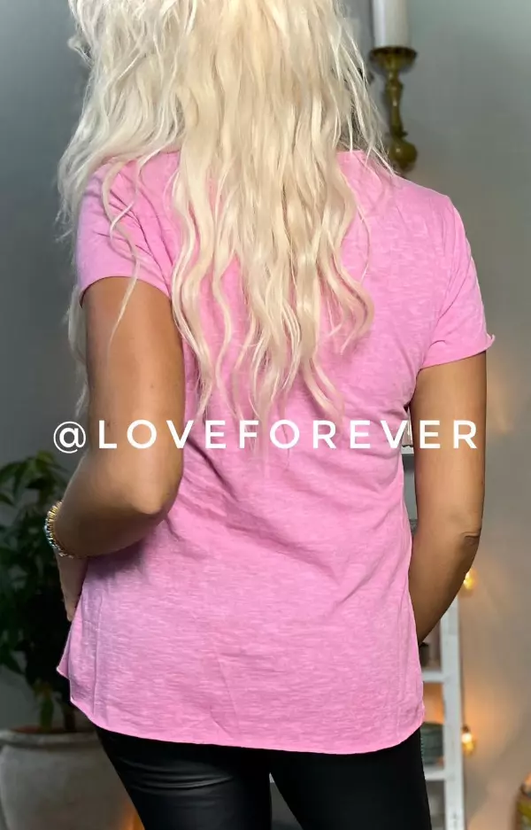 Love Forever Boom T-shirt Fuchsia